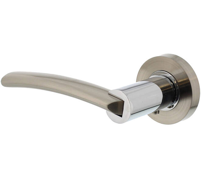 Gatdeel links Sylvia op rozet verdekt ø52x10mm met nokken chroom/nikkel mat