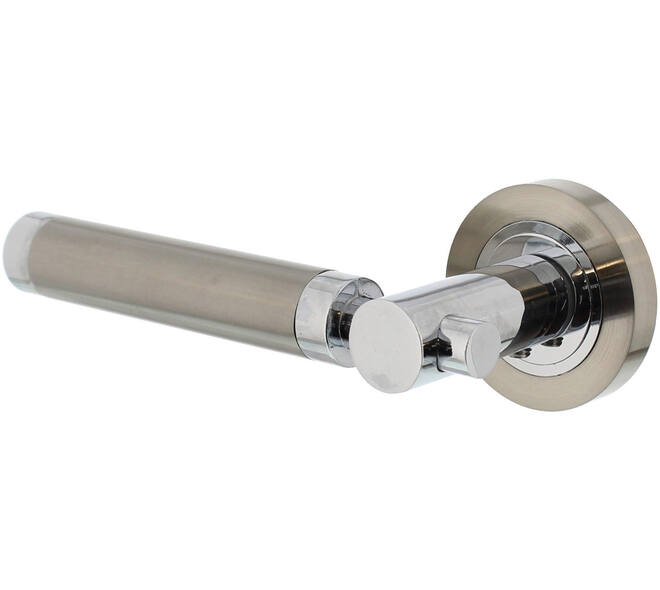 Gatdeel links Birgit op rozet verdekt ø52x10mm met nokken chroom/nikkel mat