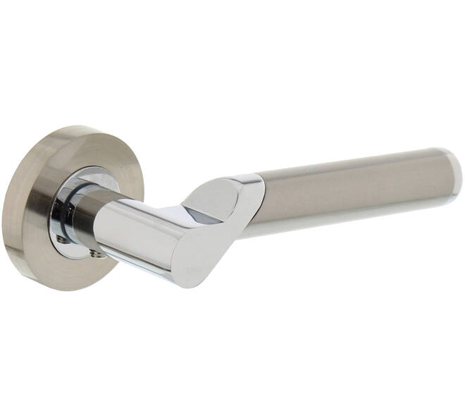 Gatdeel links Casper op rozet verdekt ø52x10mm met nokken chroom/nikkel mat