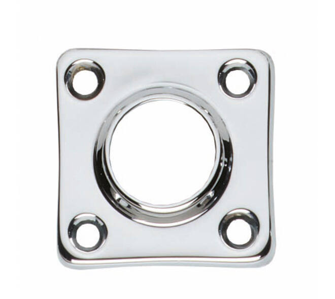 Rozetten 38x38x5mm chroom