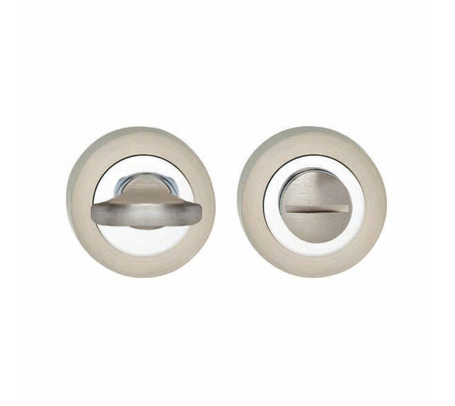 WC-sluiting verdekt ø52x10mm met nokken en stift 6x6mm chroom/nikkel mat