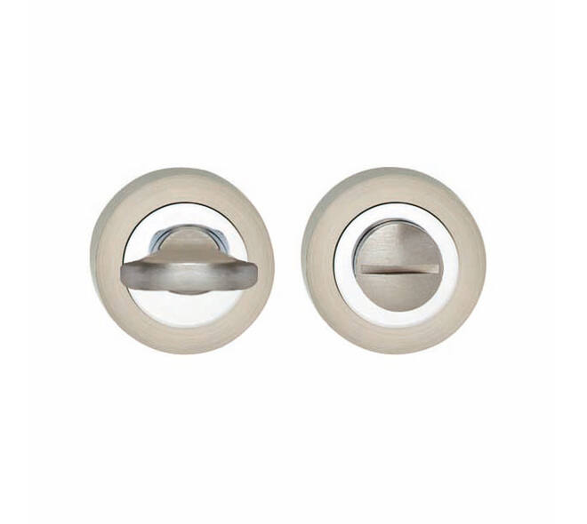 WC-sluiting verdekt ø52x10mm met nokken en stift 7x7mm chroom/nikkel mat