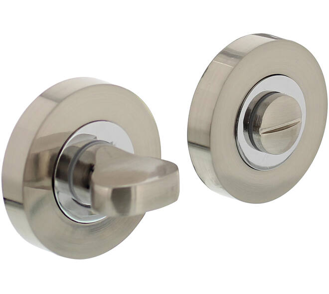 WC-sluiting verdekt ø52x10mm met nokken en stift 8x8mm chroom/nikkel mat