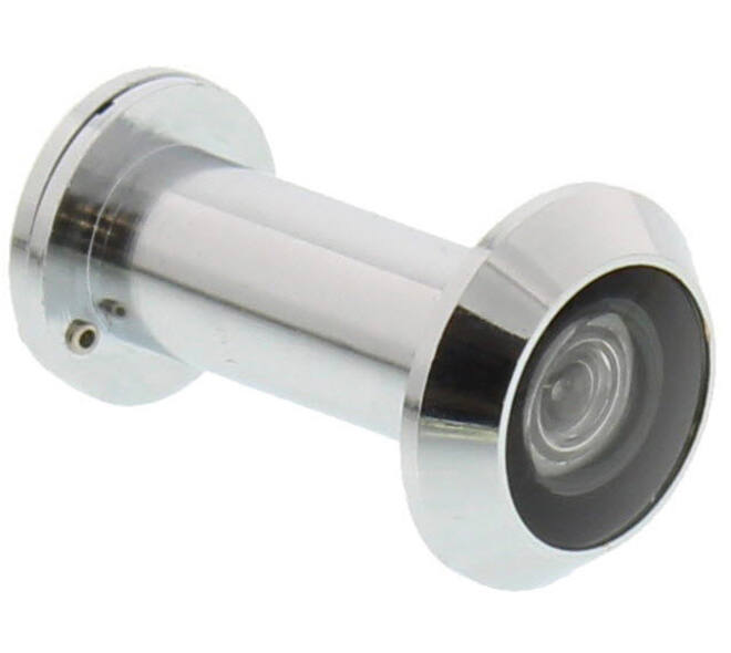 Deurspion 200° deurdikte 35-55mm, 30 minuten brandwerend ø14mm chroom
