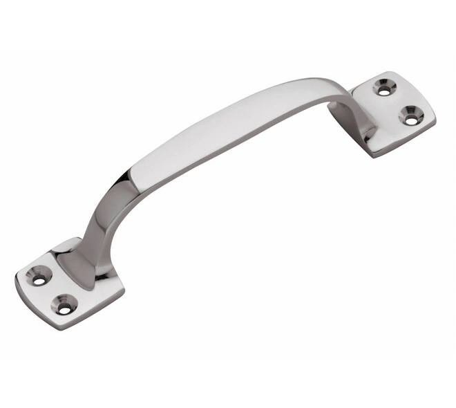 Handgreep op vierkante voet 130mm chroom