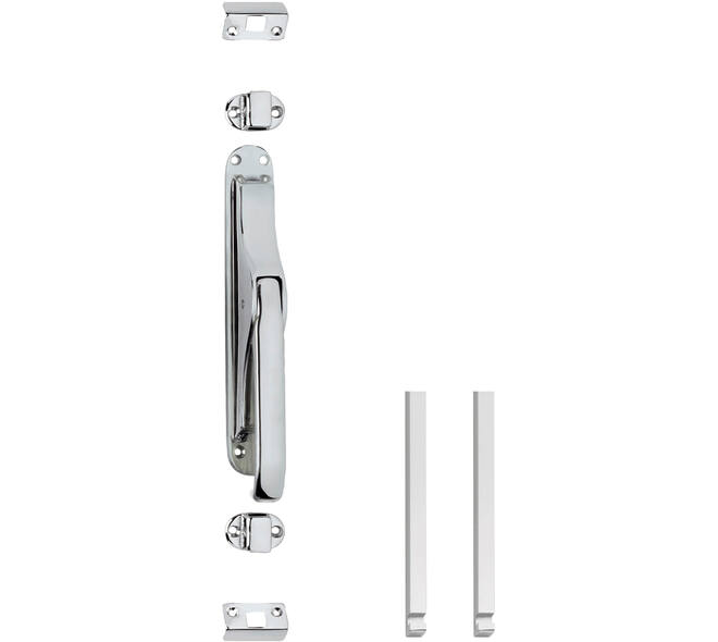 Set pomp-espagnolet inclusief stangenset 2x 1250mm verchroomd