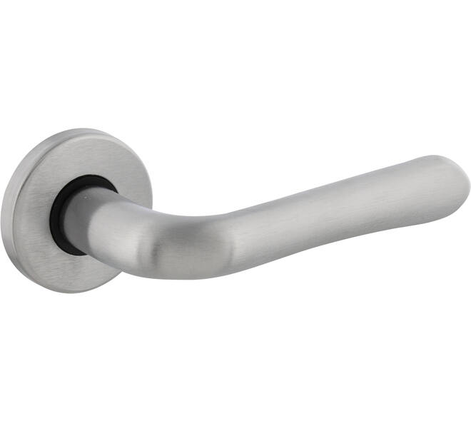 Deurkruk Saturnus op rozet verdekt ø49x7mm chroom mat