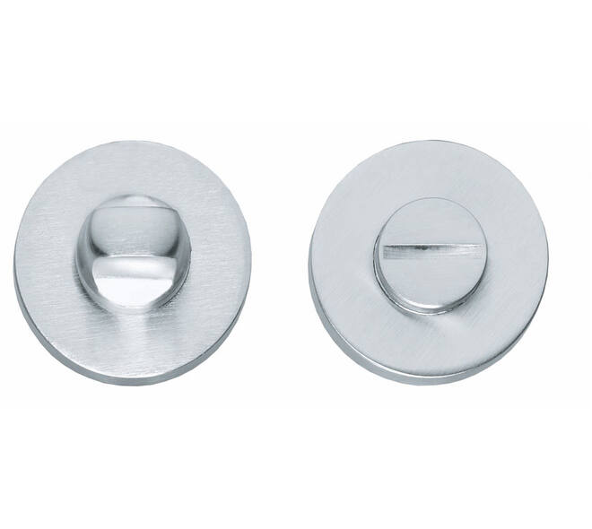 WC-sluiting verdekt ø50x8mm met stift 8x8mm chroom mat