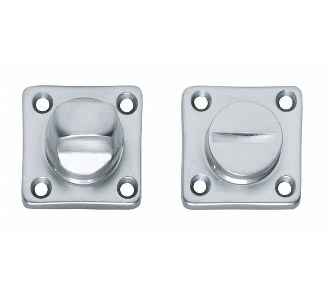 WC-sluiting 38x38x5mm met stift 8x8mm chroom mat