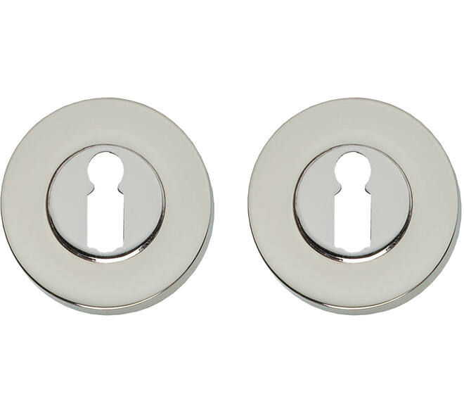 Sleutelrozetten verdekt ø50x8mm nikkel