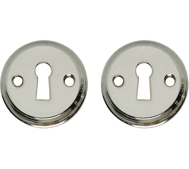 Sleutelrozetten ø50x5mm nikkel