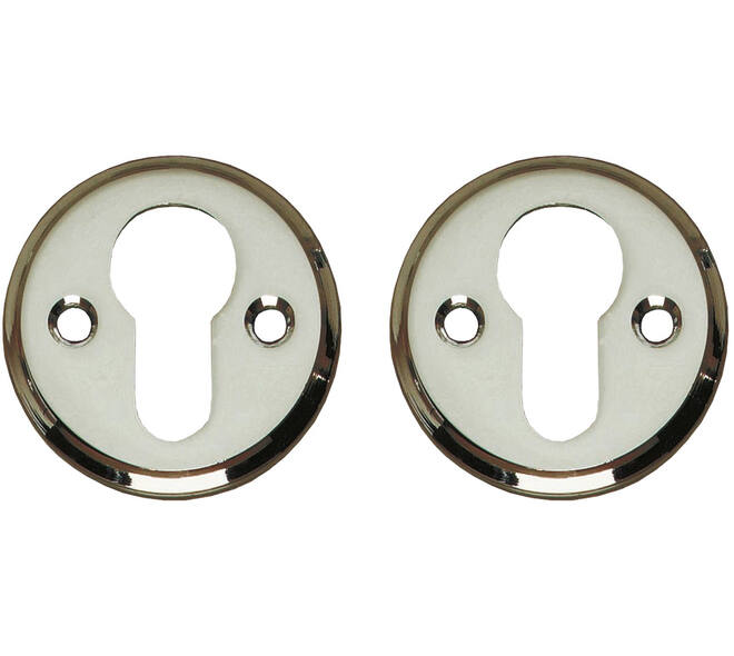 Cilinderrozetten ø50x5mm nikkel