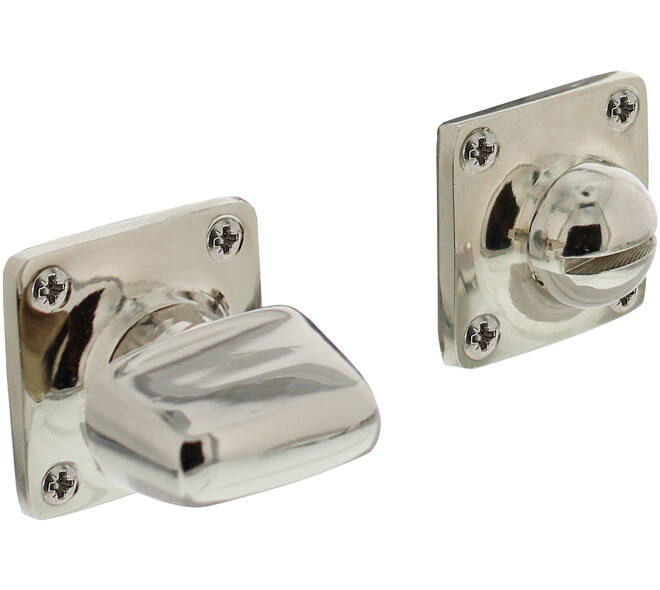 WC-sluiting basic 38x38x5mm met stift 8x8mm nikkel