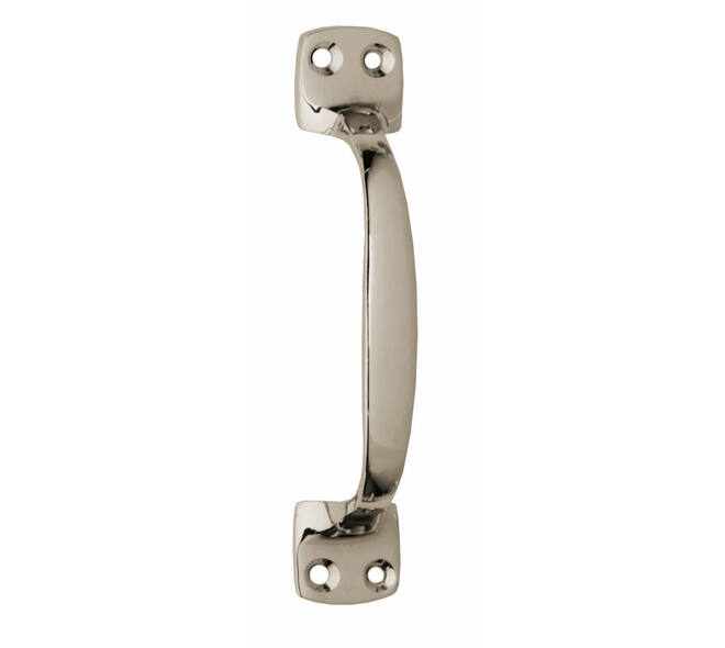 Handgreep op vierkante voet 130mm nikkel