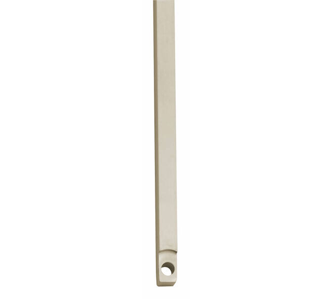 Stangenset tbv kruk-espagnolet lang 125cm nikkel