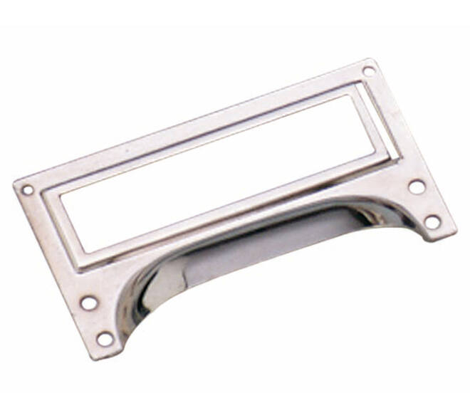 Etiketgreep 73 x 43mm nikkel