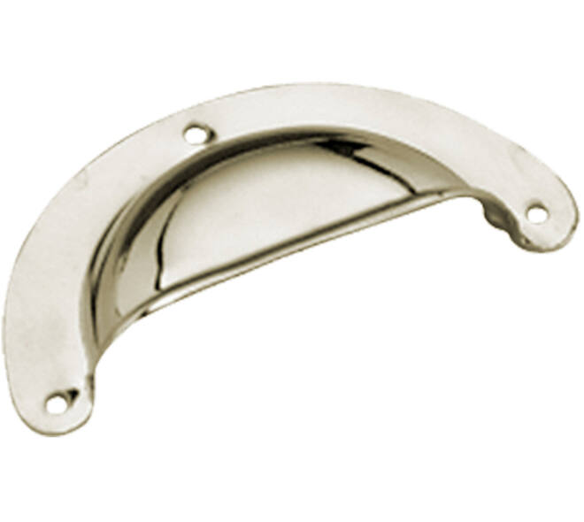 Komgreep geperst 73x33mm nikkel