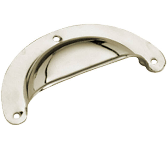 Komgreep geperst 96x43mm nikkel