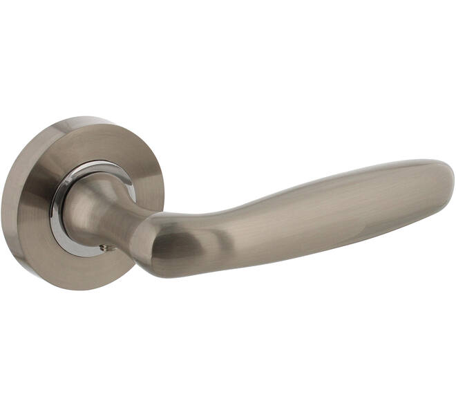 Deurkruk Bjorn op rozet verdekt ø52x10mm met nokken nikkel mat
