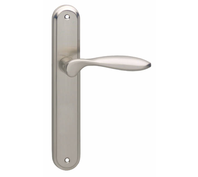 Gatdeel rechts George op schild ovaal 242x43mm blind nikkel mat