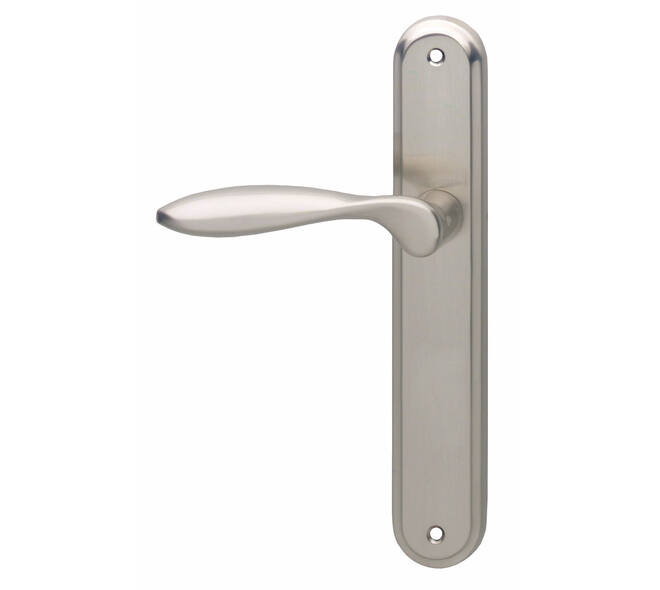 Gatdeel links George op schild ovaal 242x43mm blind nikkel mat