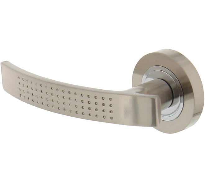 Gatdeel links William op rozet verdekt ø52x10mm met nokken chroom/nikkel mat