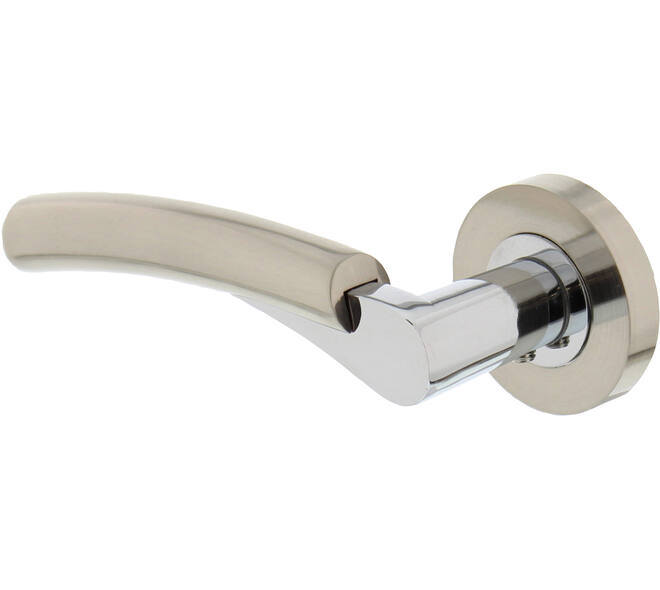 Gatdeel links Bryan op rozet verdekt ø52x10mm met nokken chroom/nikkel mat