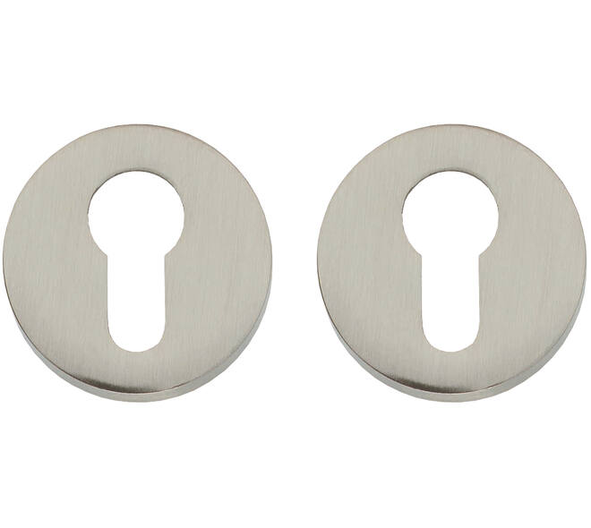 Cilinderrozetten verdekt ø50x8mm nikkel mat