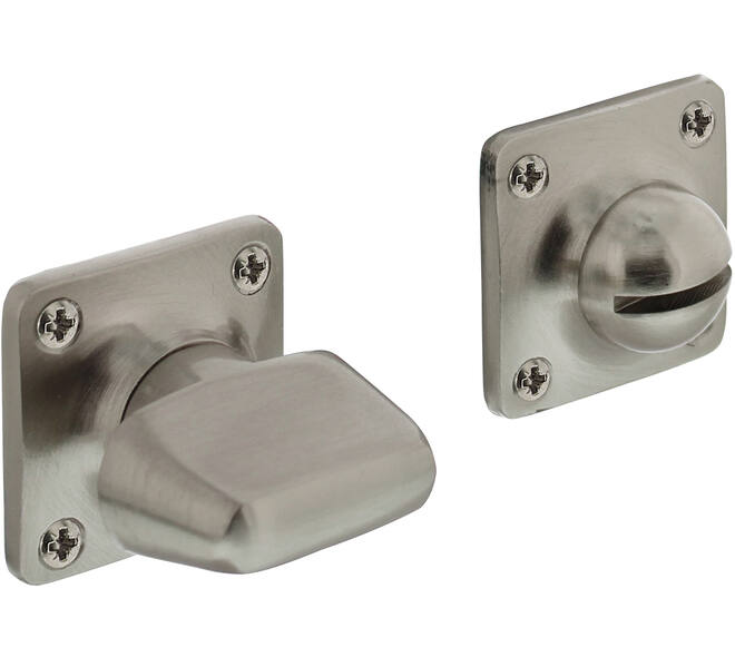 WC-sluiting basic 38x38x5mm met stift 8x8mm nikkel mat