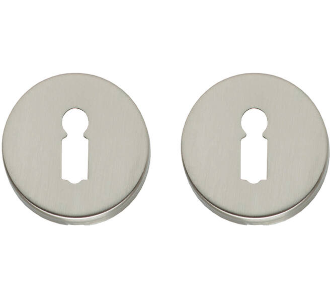 Sleutelrozetten verdekt ø49x7mm nikkel mat