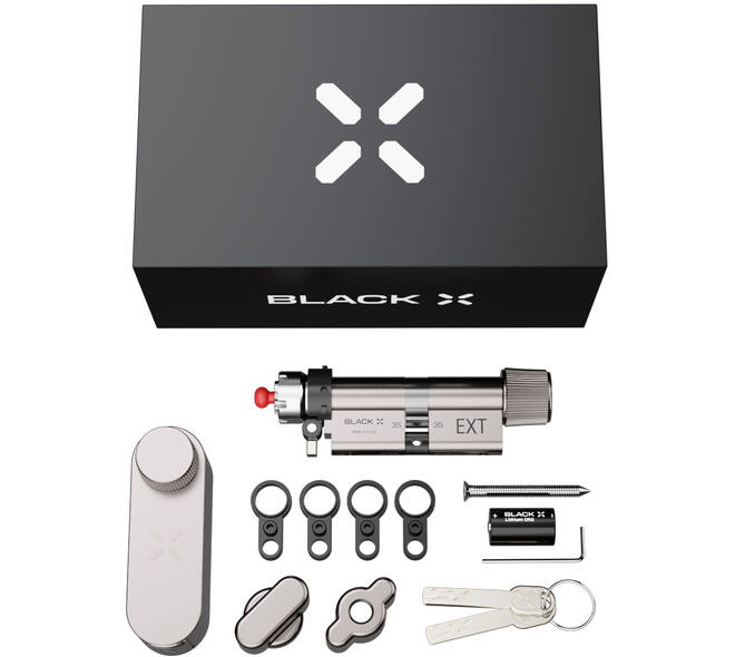Black X Smart Lock 35/35mm - 45/45mm mat nikkel