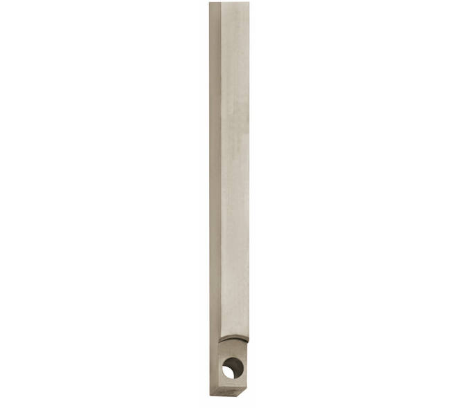 Stangenset tbv kruk-espagnolet lang 125cm nikkel mat