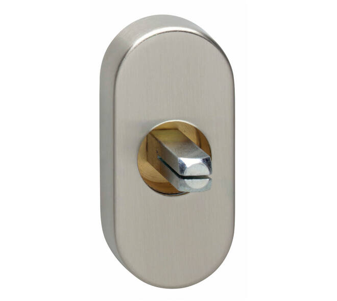Basisplaat ovaal tbv raamkruk hals ø18mm nikkel mat