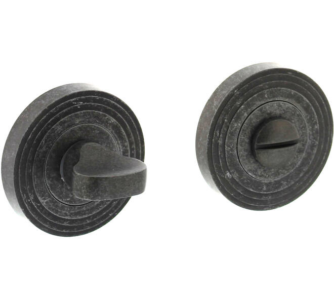 WC-sluiting verdekt met rillen ø55x10mm en nokken met stift 8x8mm oud grijs