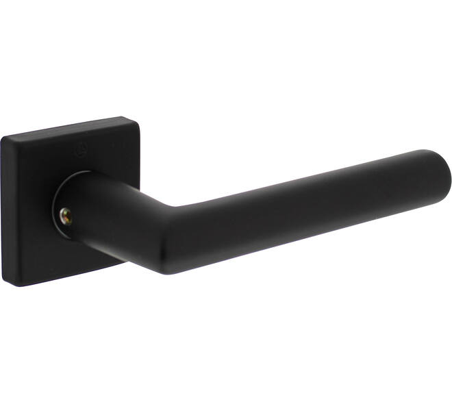 Gatdeel Broome met rozet verdekt 50x50x10mm met nokken zwart