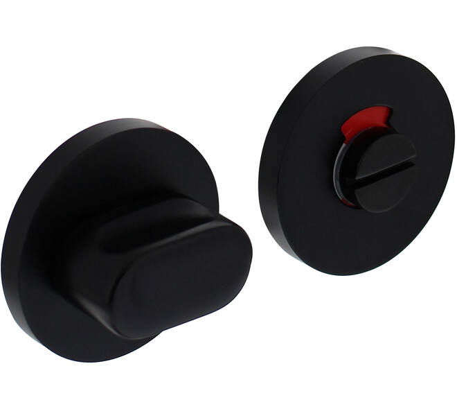 WC-sluiting verdekt ø56x9mm met nokken en stift 8x8mm zwart