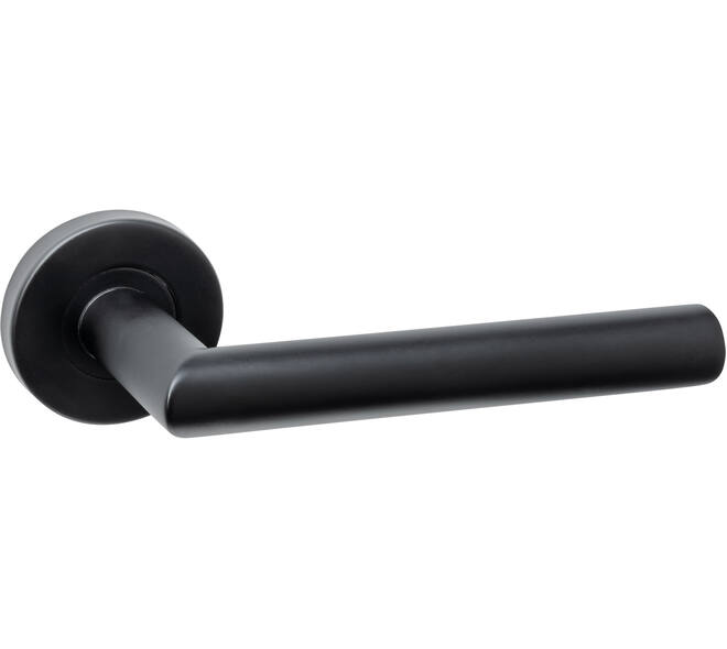 Deurkruk Jura basic op rozet verdekt ø53x10mm zwart