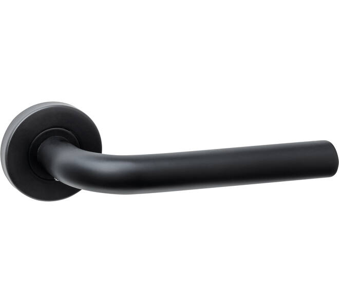 Deurkruk Luzern basic op rozet verdekt ø53x10mm zwart