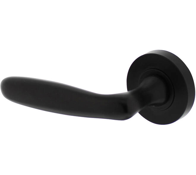 Gatdeel links Bjorn op rozet verdekt ø52x10mm met nokken zwart