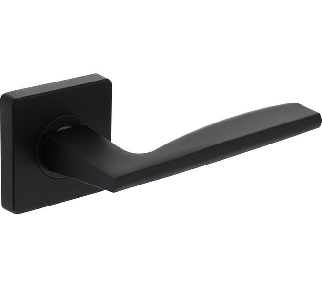 Gatdeel links Apollo op rozet verdekt 55x55x10mm met nokken zwart