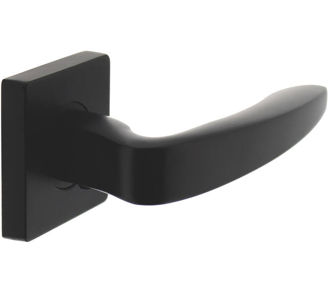 Gatdeel Zeus op rozet verdekt 55x55x10mm met nokken zwart