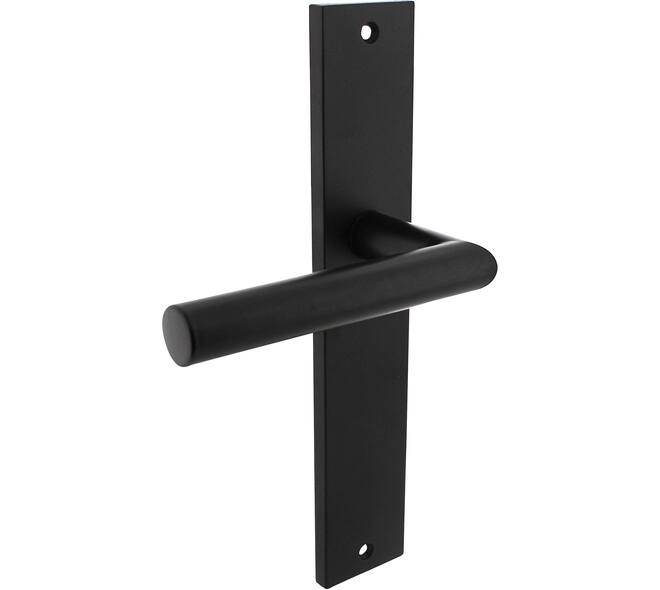 Gatdeel rechts Bastian op schild rechthoekig 245x45mm blind zwart