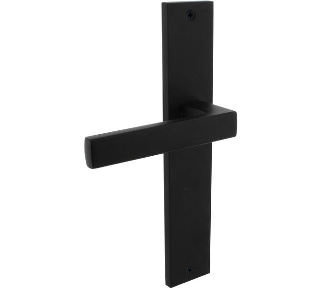 Gatdeel rechts Hera op schild rechthoekig 245x45mm blind zwart