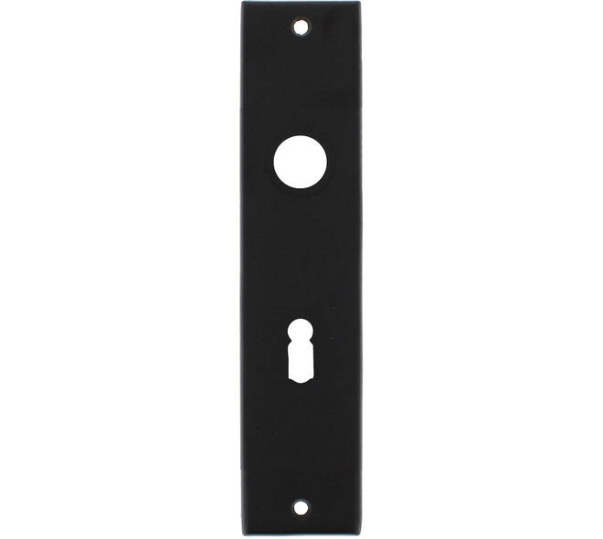 Schilden rechthoekig 181x41x7mm sleutelgat 56mm zwart