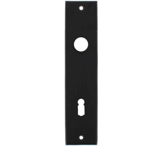 Schilden rechthoekig 181x41x7mm sleutelgat 72mm zwart