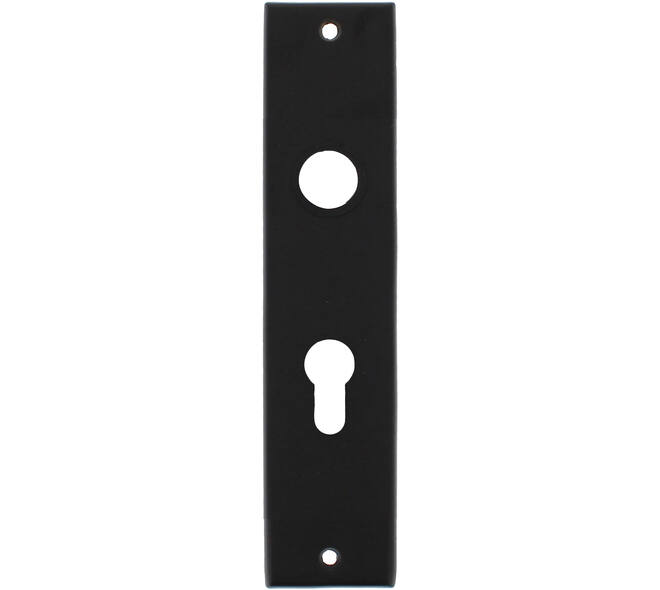 Schilden rechthoekig 181x41x7mm profielcilindergat 55mm zwart