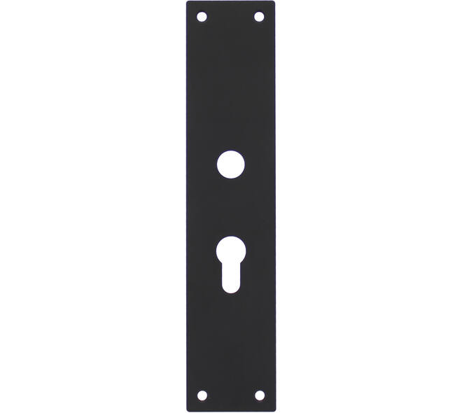 Schilden rechthoekig 250x55x2mm profielcilindergat 55mm structuur zwart