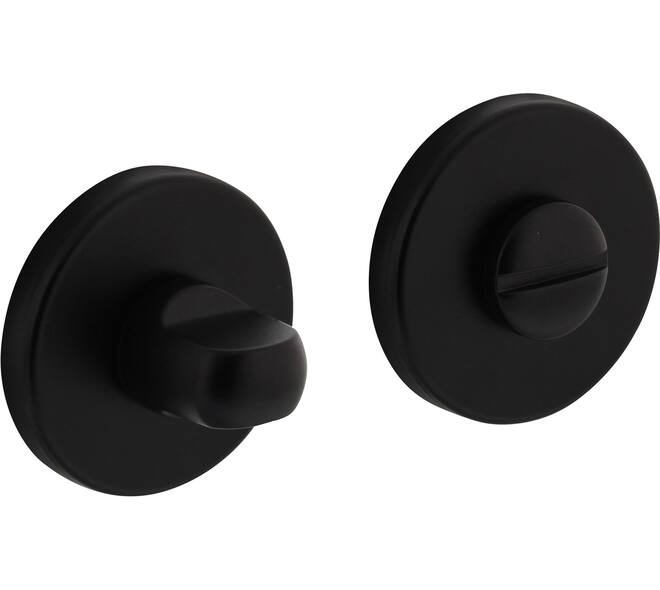 WC-sluiting verdekt ø51x5mm met nokken en stift 8x8mm zwart