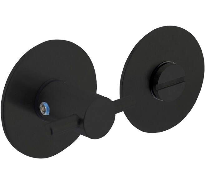 WC-sluiting zelfklevend ø55x2mm met stift 8x8mm structuur zwart