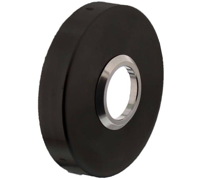 Rozetten verdekt ø53x10mm structuur zwart